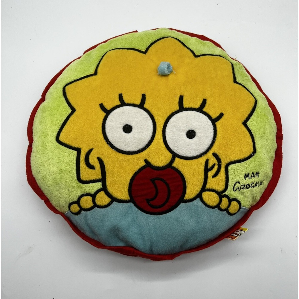 2006 The Simpsons 14" Maggie Plush Pillow Official Merch Matt Groaning Rare